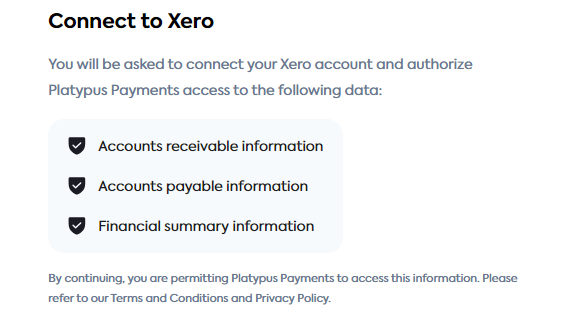 A snippet of Codat's Link flow that reflects the values set in the code example as bullet points